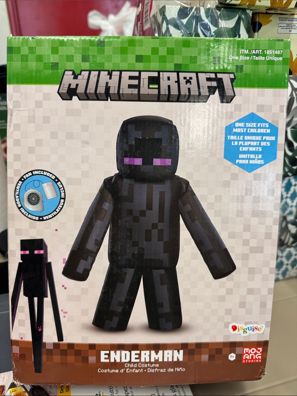 Disguise Minecraft Enderman Costume - Black with Purple Eyes